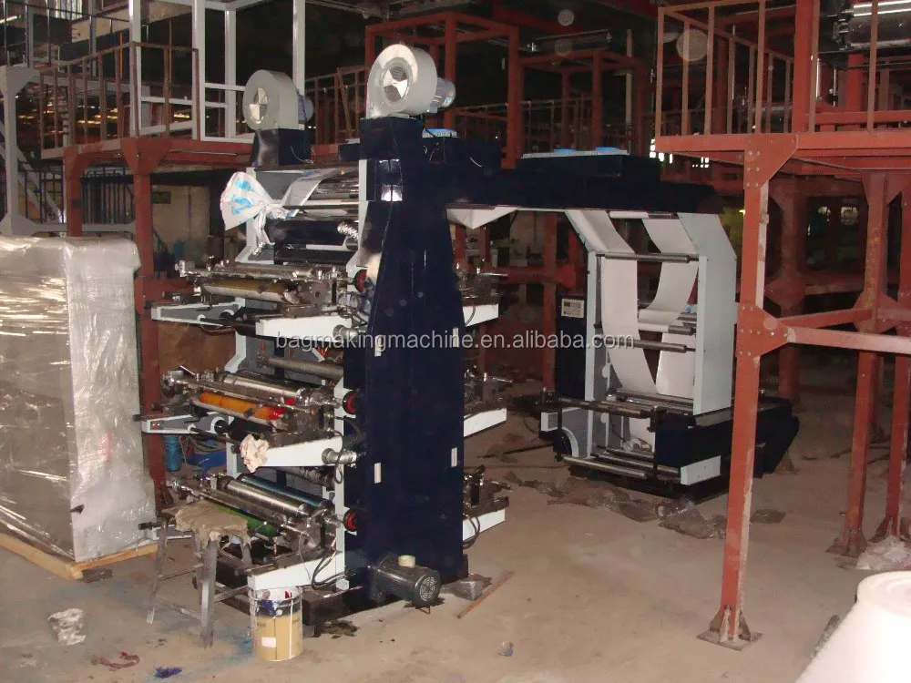 6 colores High speed non woven fabric flexo printing press