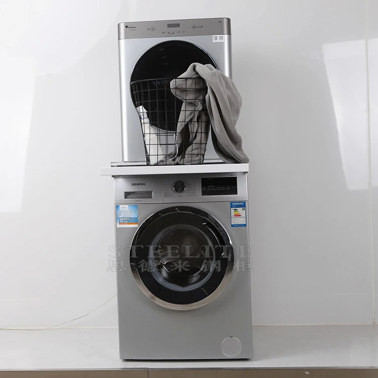Europe Design Stacking Kit For Washing Machine Dryer With Pull Out Organiser Shelf