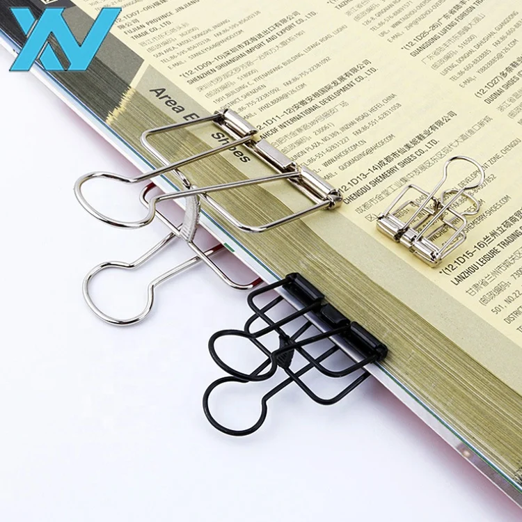 Different sizes steel wire metal clips assorted colors wire binding clips 19mm,32mm,50mm