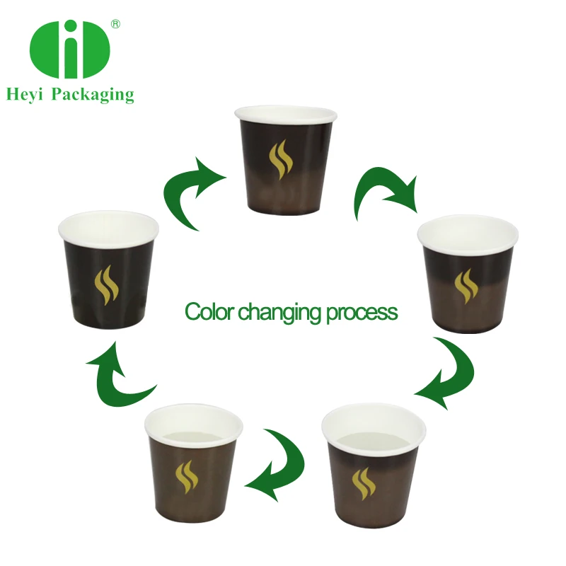 cheap logo printed hot cold drink 4oz paper cups with lids