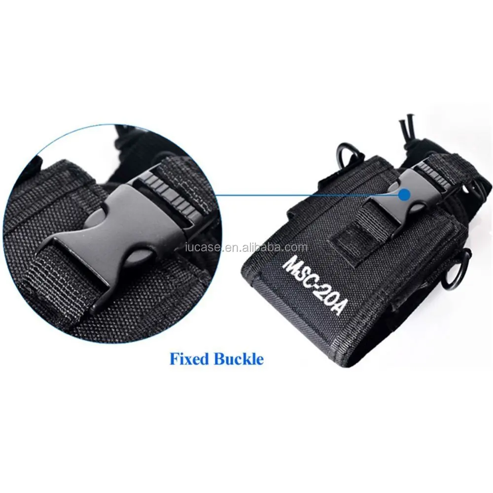 Casepert 3 in1 Multi-function Nylon Radio Holder with belt for Kenwood/Baofeng/Motorola/Yaesu Two Way Radio Walkie Talkie