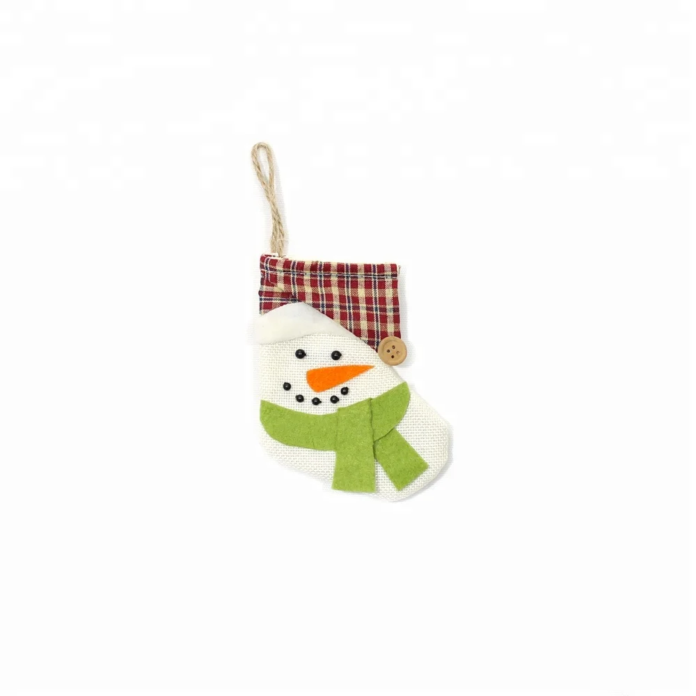 Small Socks Decorative Hanging Christmas Tree Ornament