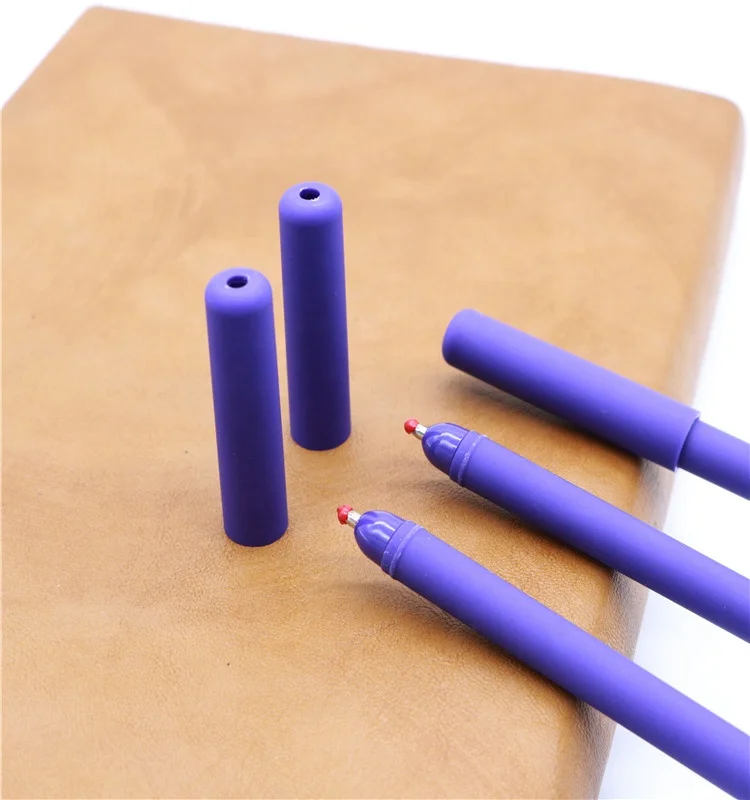 PVC set Korean cartoon 3d neutral student stationery rubber ball point pen