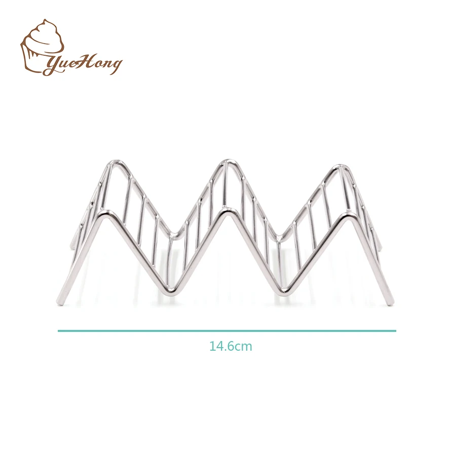 
Hot sell Mexico Stainless steel Taco holder/stand Hold 4 or 5 Hard 