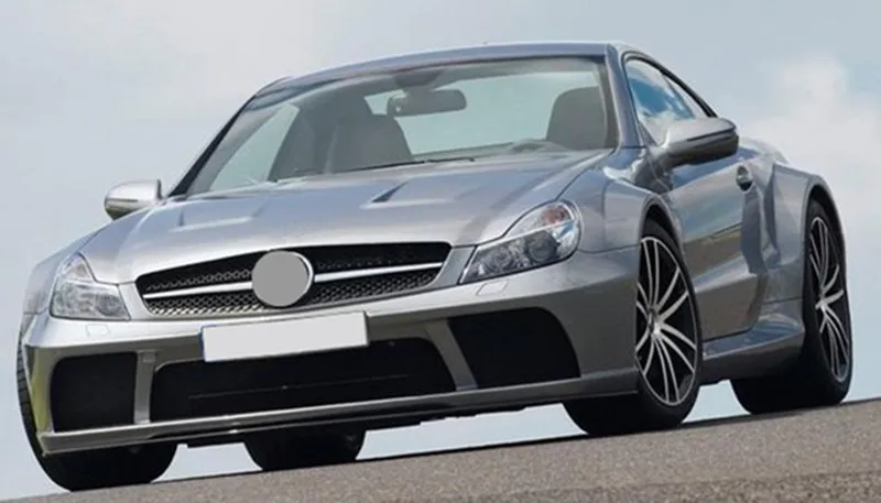 Replacement Front Bumper Grills For SL CLASS R230 Mesh Grille ABS Material 2007-2011 Racing Front Grille