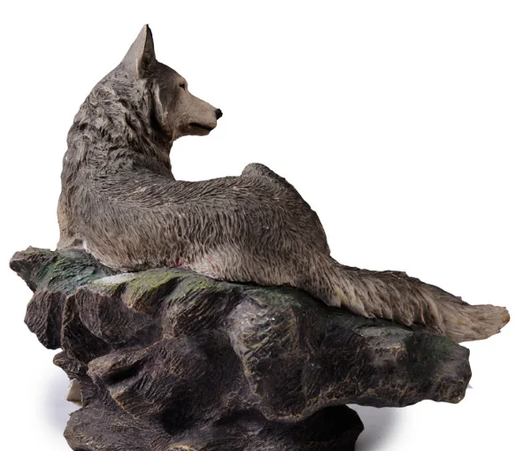 Statue Wolf Sculpture Accept Customization Polyresin Figurine Resin Religious FAIRY Home Decoration