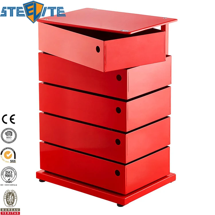 Large Multifunction 5-Bin Storage Tower