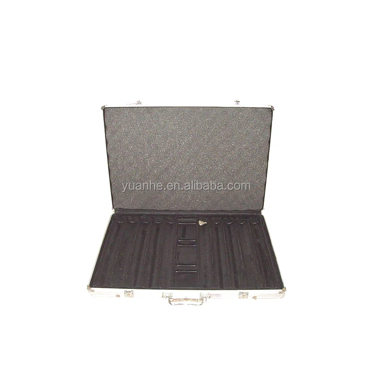 1000 Chips Capacity Metal Aluminum Poker Chips Case