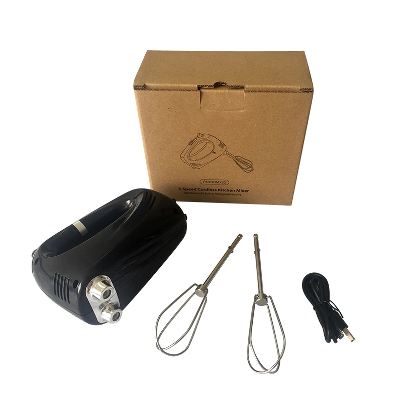 Portable Mini Rechargeable Stainless Steel plastic Whisk Machine For Egg Cake Cookies Electric Cordless Kitchen Hand Mixer