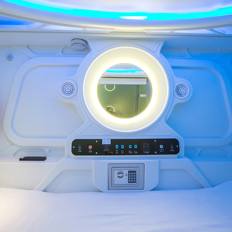 prefabricated bedroom furniture capsule space bed for hostel,Youth club , airport police quarters