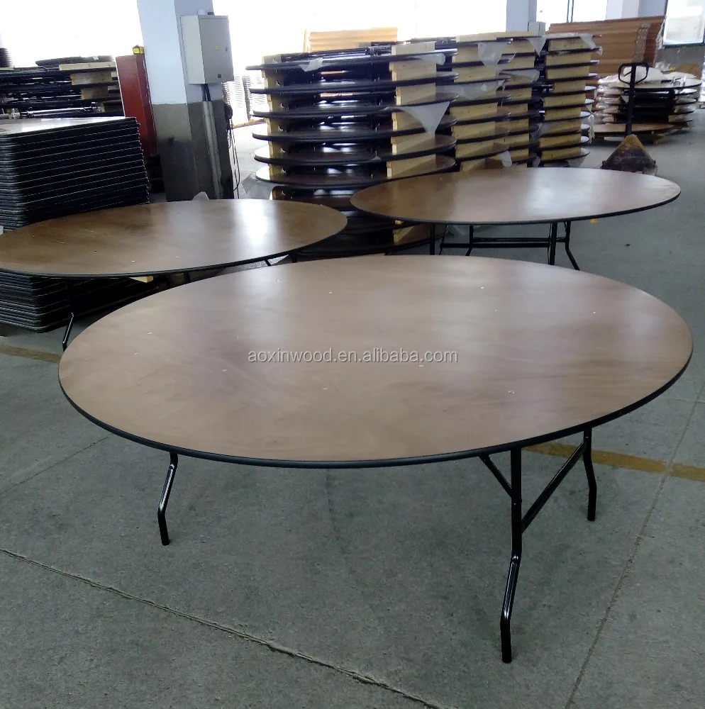 Catering round folding table