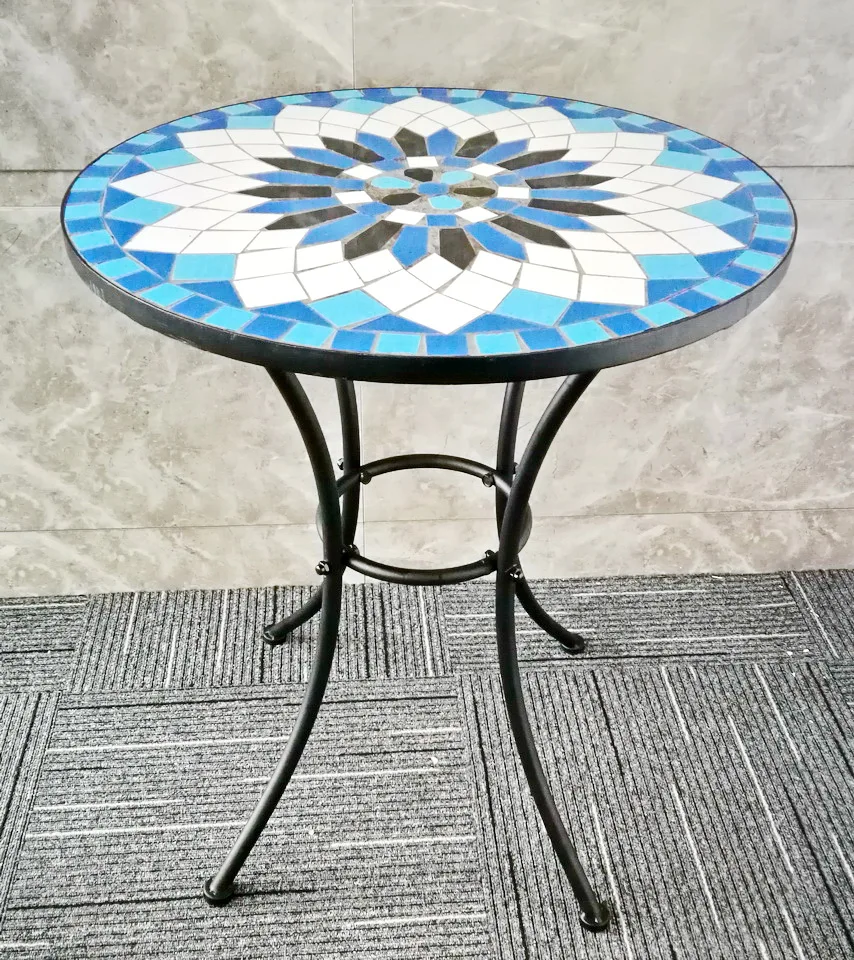 Уличная мозаичная художественная металлическая садовая мебель