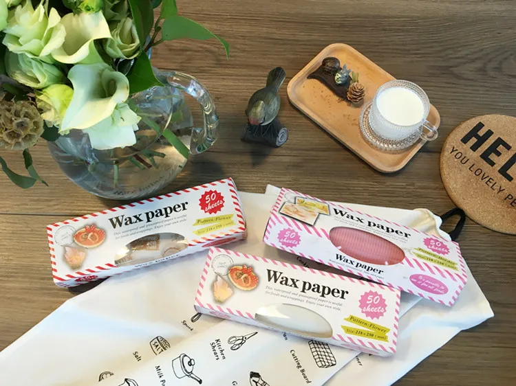 
Printable waterproof candy wax paper chocolate wrapping for baking 