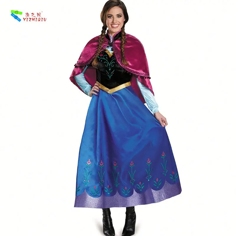 
YIZHIQIU adult frozen princess anna cosplay costume <span style=