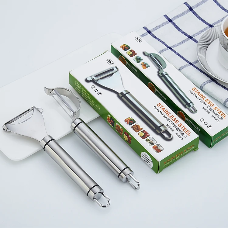 Stainless Steel Kitchen Tools Fruits Vegetables Peeler with Hanging Loop
