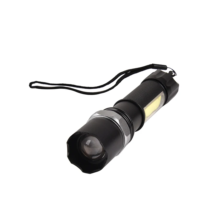 XPE+COB Flash Lighting Long Distance Flashlight Rechargeable Hunting LED Torch Light