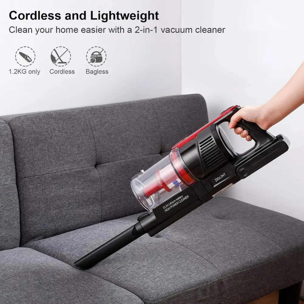 New Design Fashion Rechargeable Cordless Stick Vacuum Cleaner With Li-ion