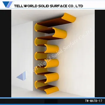 
Acrylic modern design wall decoration/fancy wall decoration/elegant book shelf 
