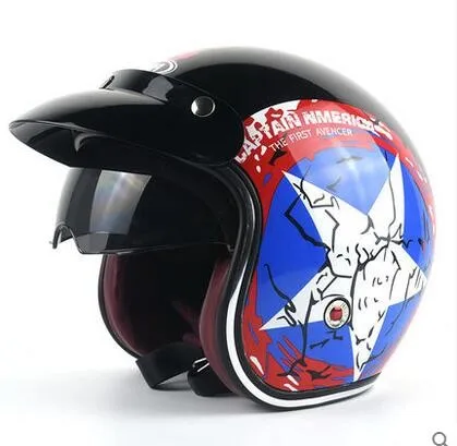 
Helmet motorcycle dot approved miniature classic motorcycle helmet open face 