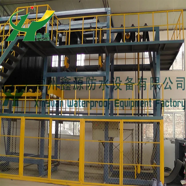 SBS app polyester mat foil asphalt waterproofing roofing felt membrane production line