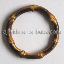 Bamboo ring, bamboo handle, bamboo root handbag handle with rings