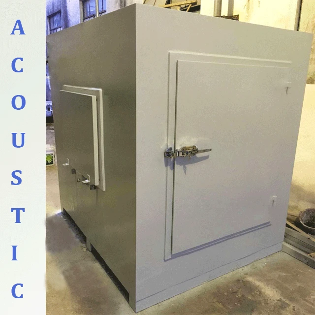 
sound isolation for testing noise cover rf anechoic chamber mobile audiometric box 