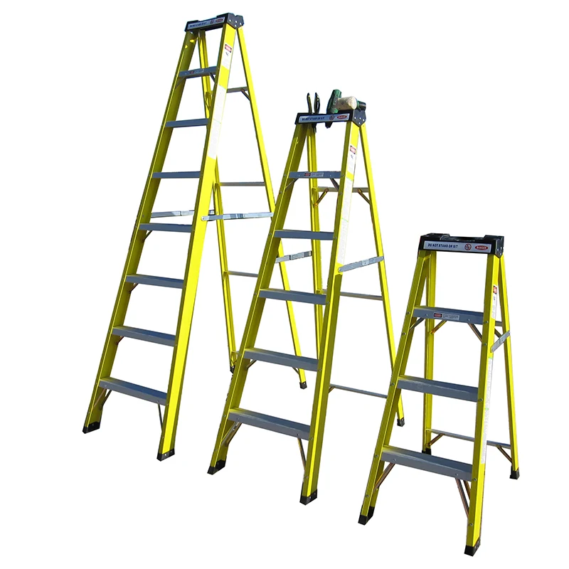 Lowes price easy folding non-slip frp step ladder
