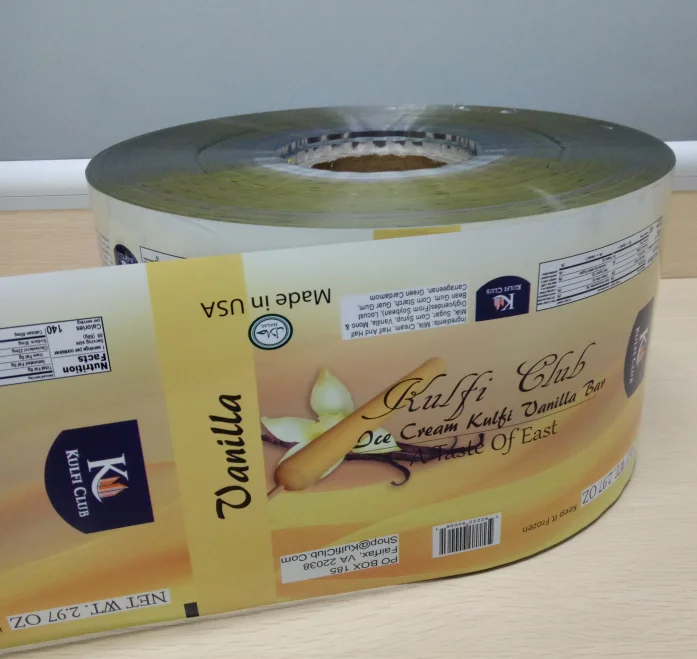 Пищевая гибкая упаковка, пластиковая обертка для мороженого/пластиковая упаковка для мороженого, рулонная пленка