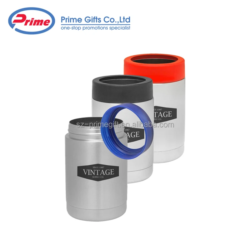 12oz Personalized Custom Made Double Wall 304 Stainless Steel Bottle Insulator Beer Can Cooler