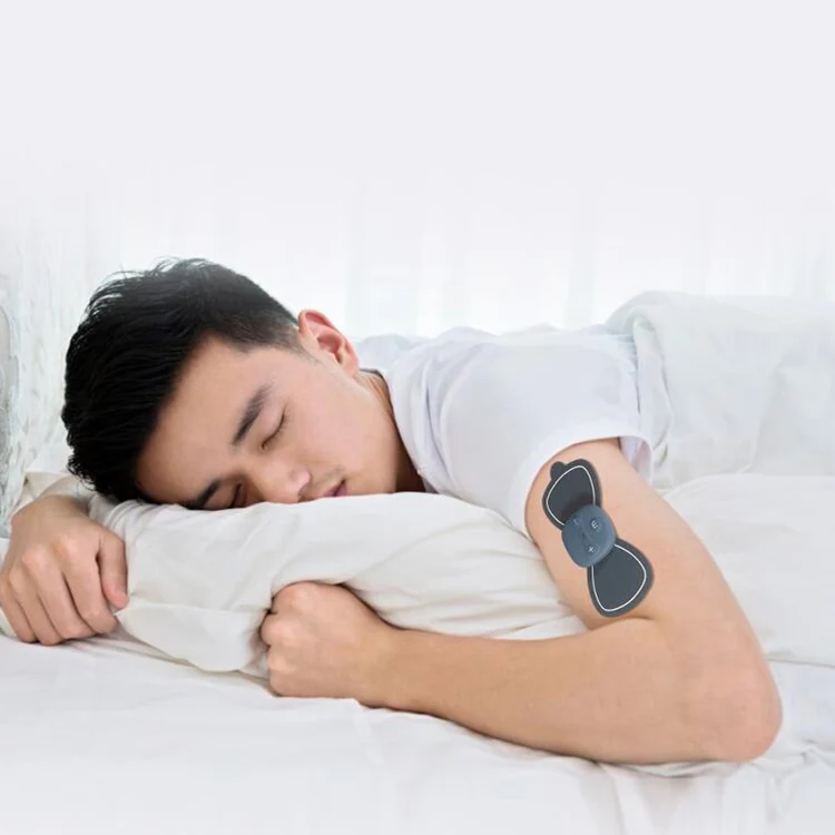 
Mini Silicone OEM vibrating Neck shoulder body foot leg back hand Muscle stimulator electric ems massager 