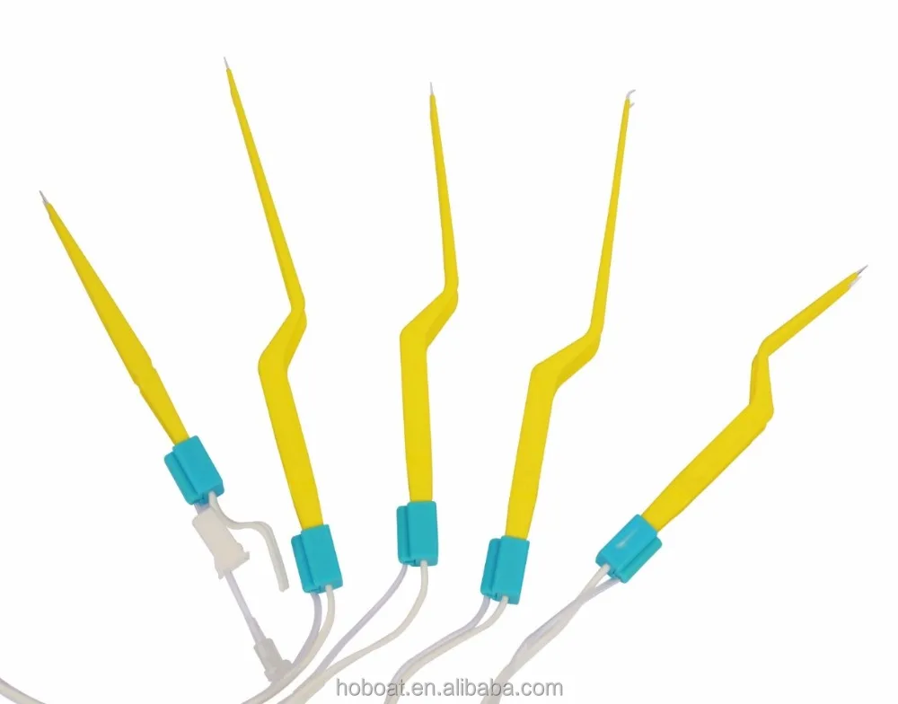 high quality disposable bayonet bipolar forceps with irrigation