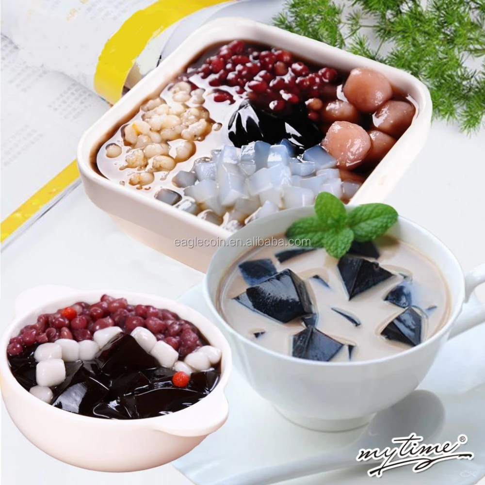 Black color edible jelly canned style for jelly pudding tea cheap price