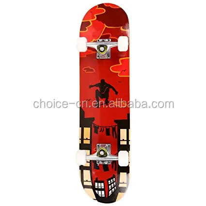 Cheap Custom Wooden Skateboard with 4 Wheel for Adult
