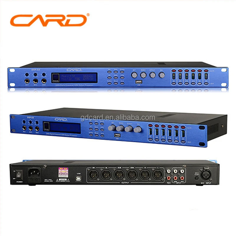 
DSP-X5 model pre amplifier 5.1channel audio processors 