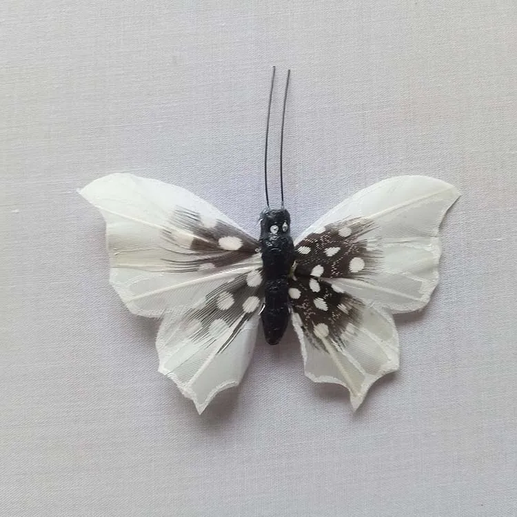Реалистичные перьевые бабочки, реалистичные Свадебные украшения