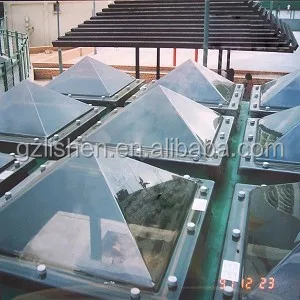 
PC Polycarbonate Pyramid Skylight Covers 