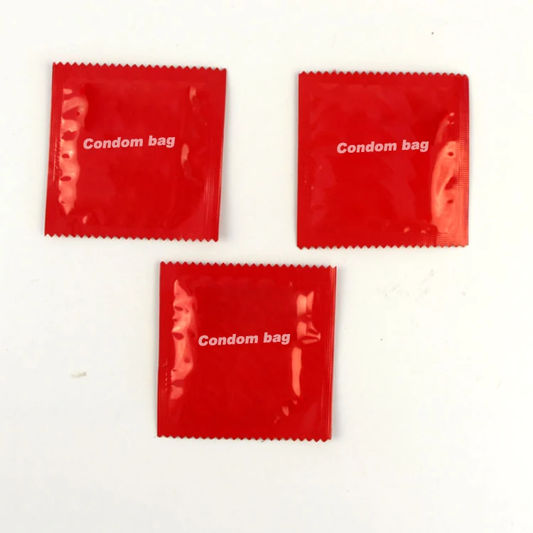 China Custom Printed 3 Side Seal Condoms Variety Package Bag#