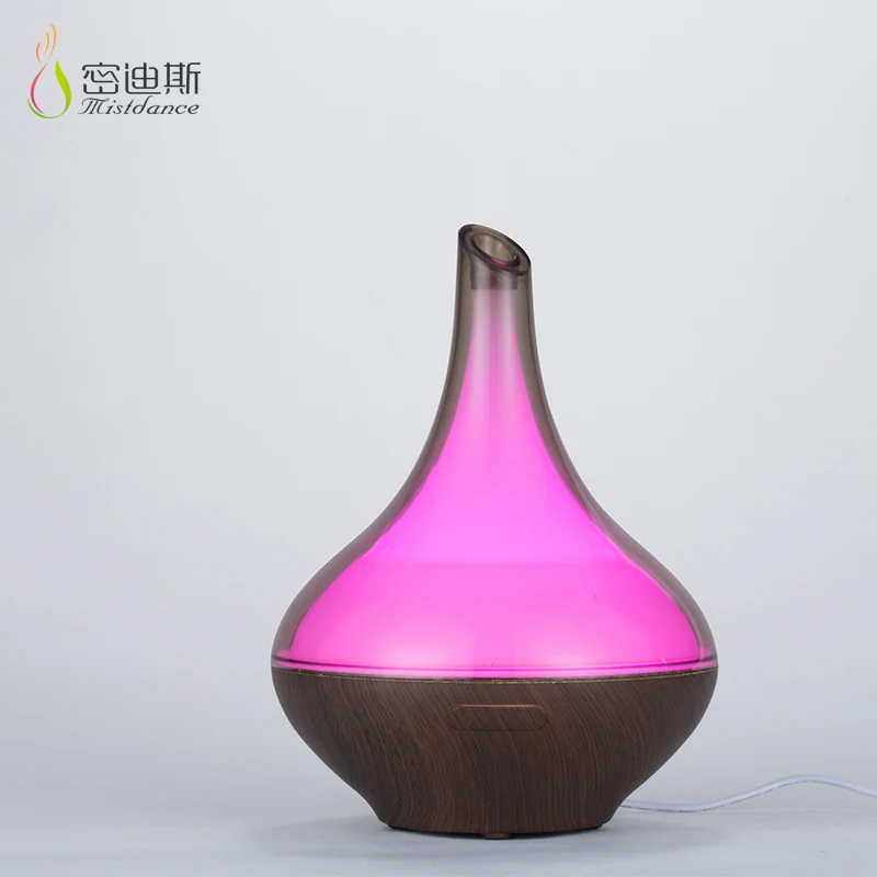 Vase home decorative led essential oil diffuser grey marble aroma air humidifier