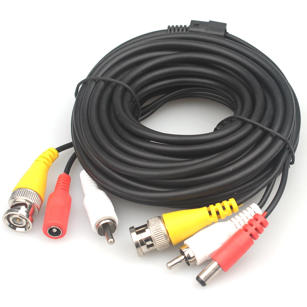 30m bunker hill security camera extension cctv catv bnc dc rca cable