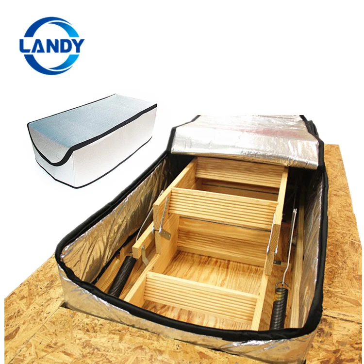 aluminum foil bubble attic stair cover insulation keep Warm saving energy