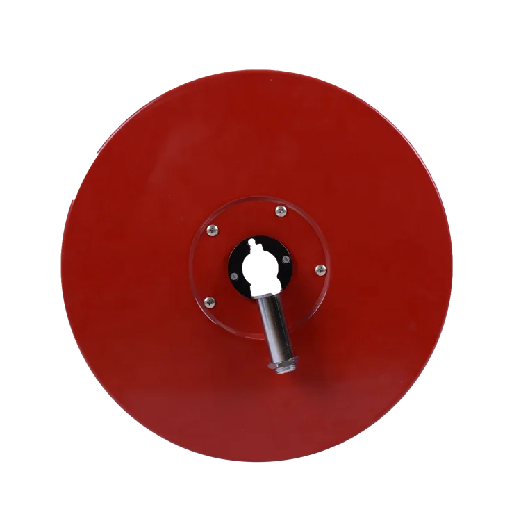Chrome plated brass mental manual swing firefighting water hose reel system