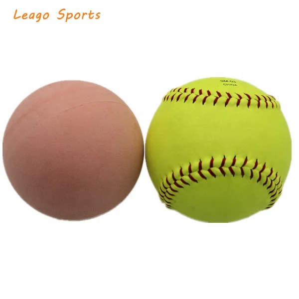 12 inch softball ball, composite softball with polyurethane core