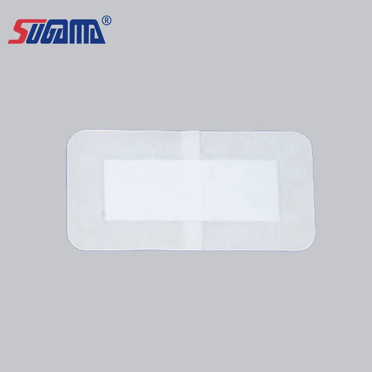 sugama brand adhesive medical transparent wound dressing with sponge