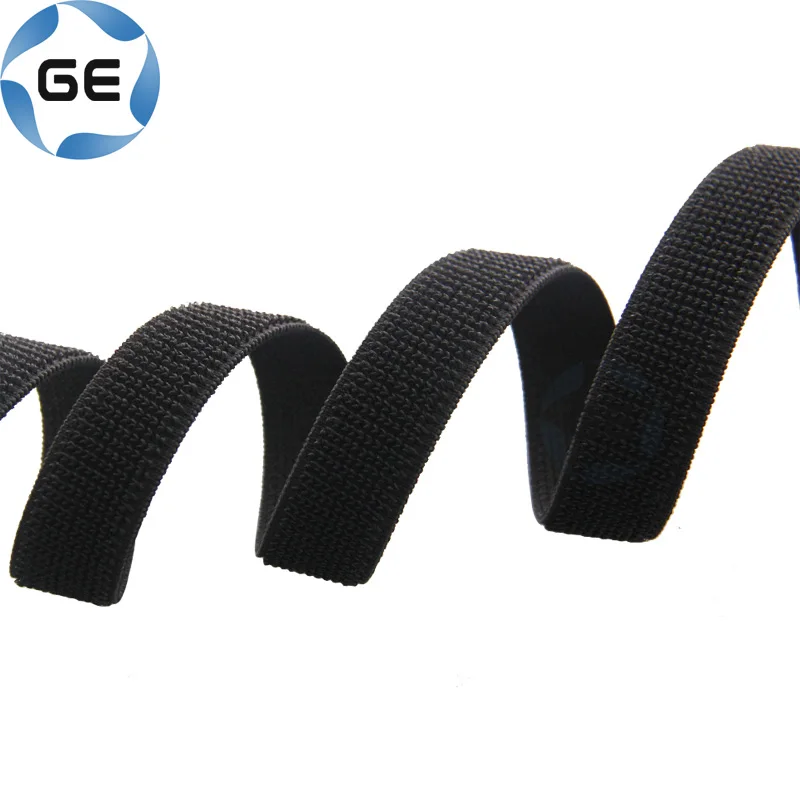 Высокое качество эластичная петля швейная лента красочные спина к спине по индивидуальному заказу собственн-сжимать крепежная деталь крюк и петля на горном хрустале