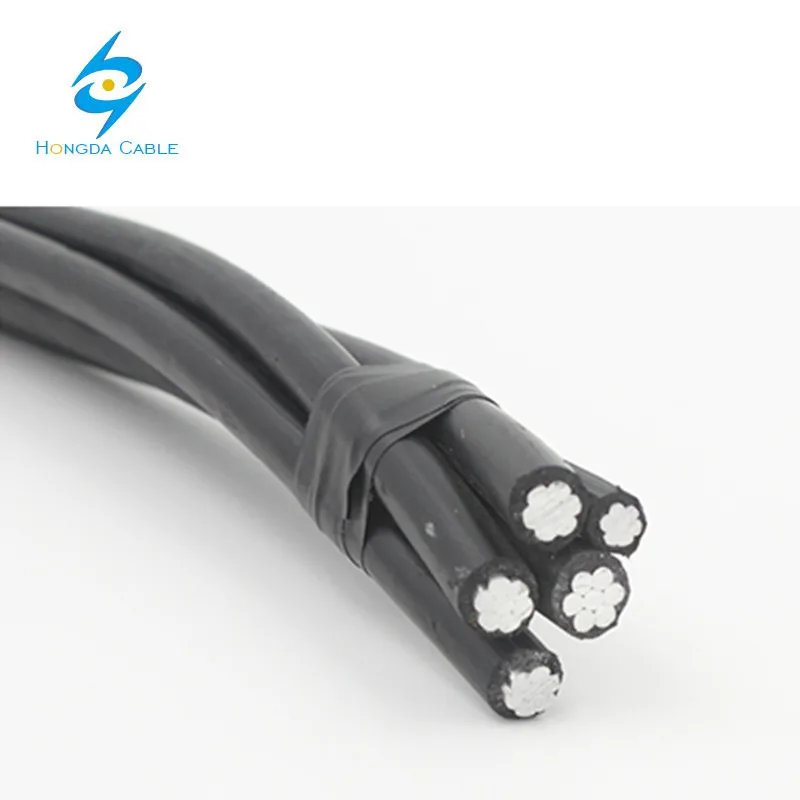 0,6/1KV ПВХ XLPE изолированный 2 ядра 4 ядра 3 ядра Aerial Bundle ABC кабель
