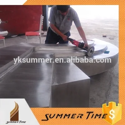 Saudi Arabia modern metal art  outdoor statue landscape display roundabout decor large stainless steel garden sculpture for sale