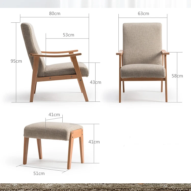 Modern Leisure Chair Competitive Price Most Popular Classic Living Room Furniture Fabric or Pu,fabric or PU 15 KGS 17 KGS 43CM