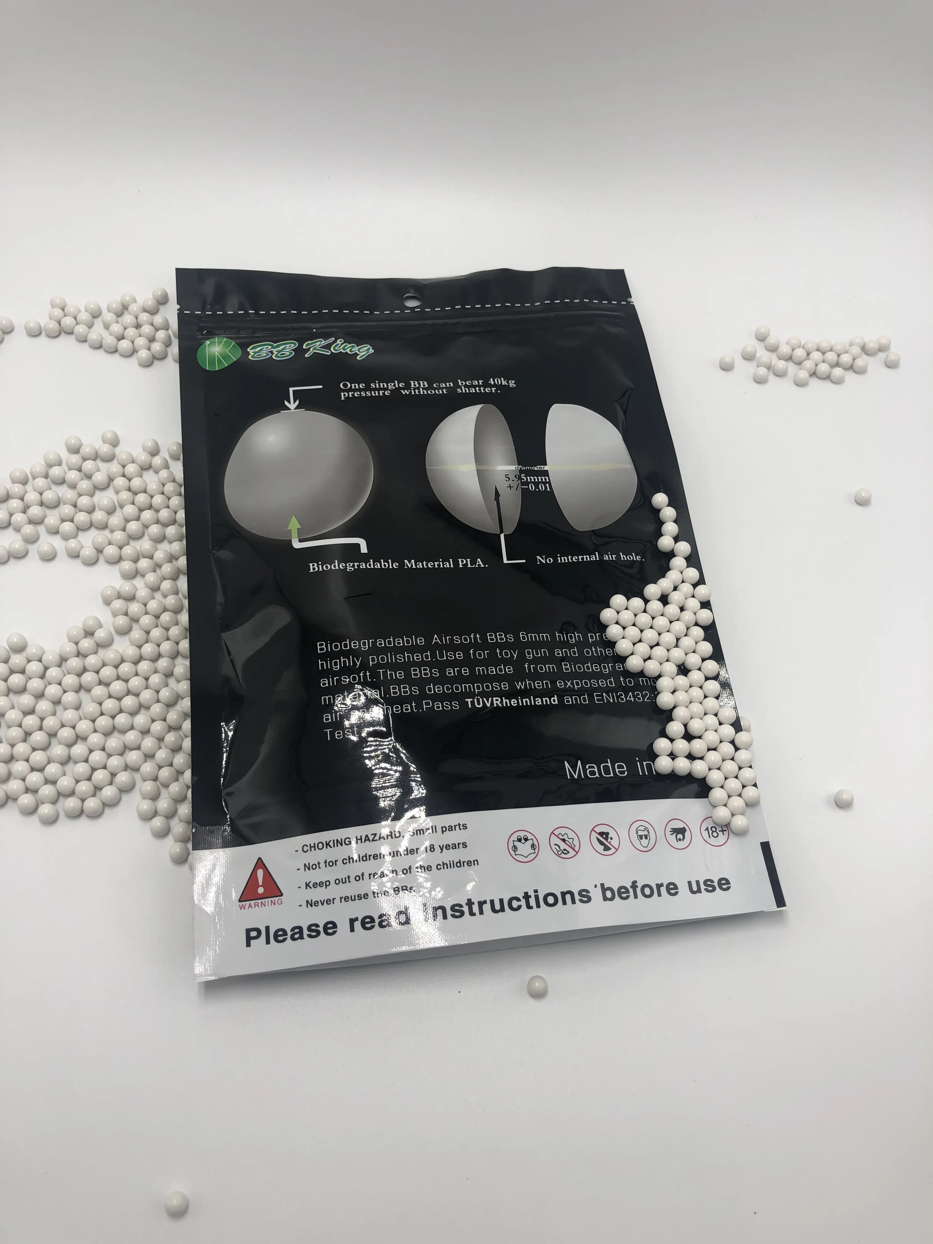 6mm PLASTIC BALLS AND AIR  SOFT BBS 0.23g   bio bb