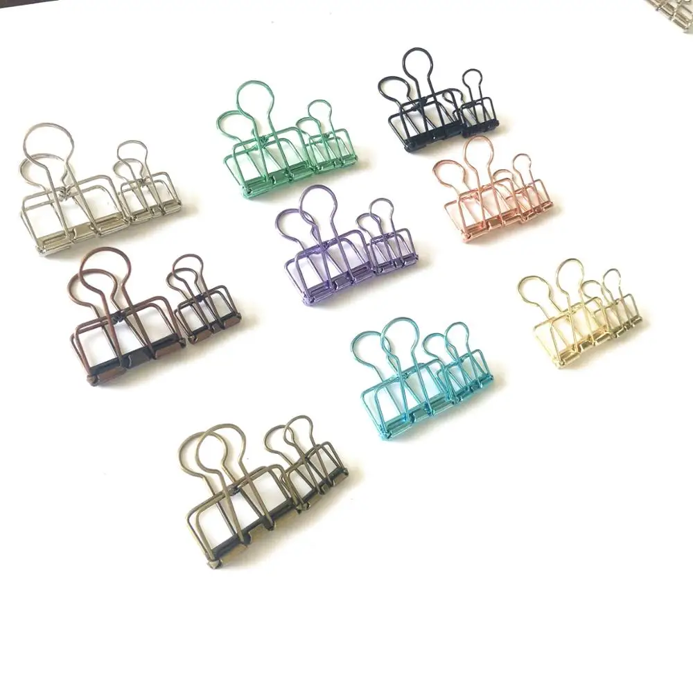 Mini Size Paper Clip Metal Binder Clip Stationery for Office School