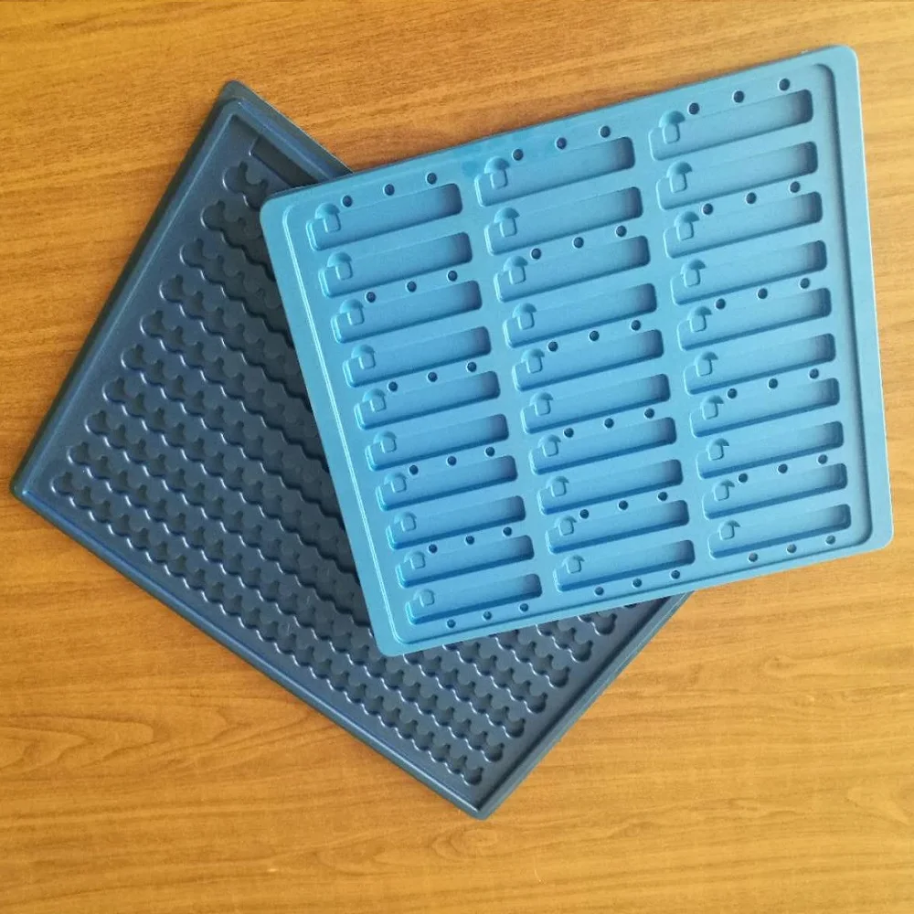 Clear Antistatic Electronic Chip Plastic Tray
